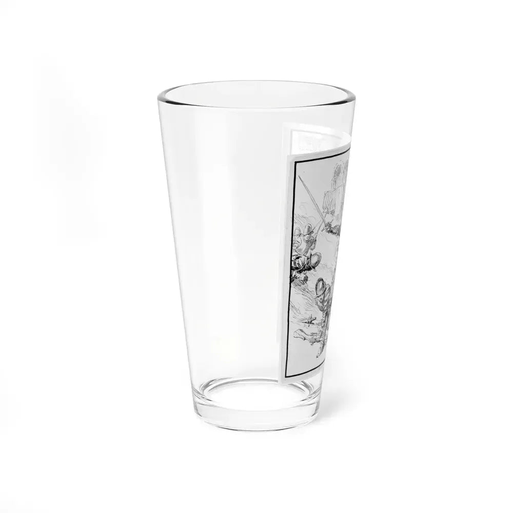 Battle Illustration (Magazine Illustration) Pint Glass 16oz - Go Mug Yourself
