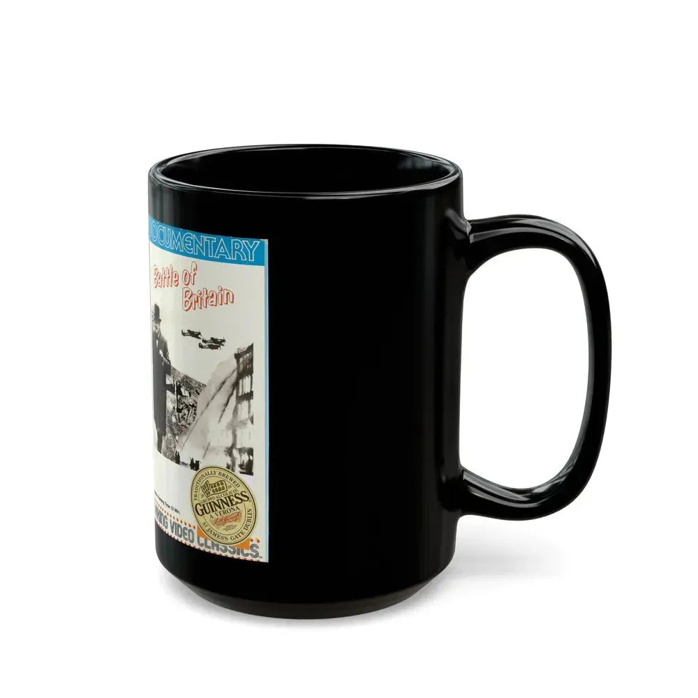 BATTLE OF BRITAIN (VHS COVER) - Black Coffee Mug - Go Mug Yourself