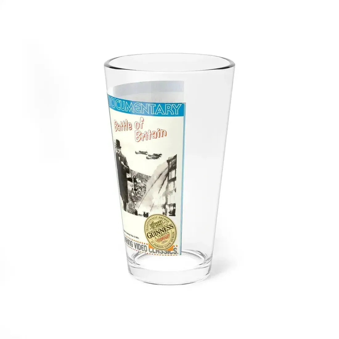 BATTLE OF BRITAIN (VHS COVER) Pint Glass 16oz - Go Mug Yourself