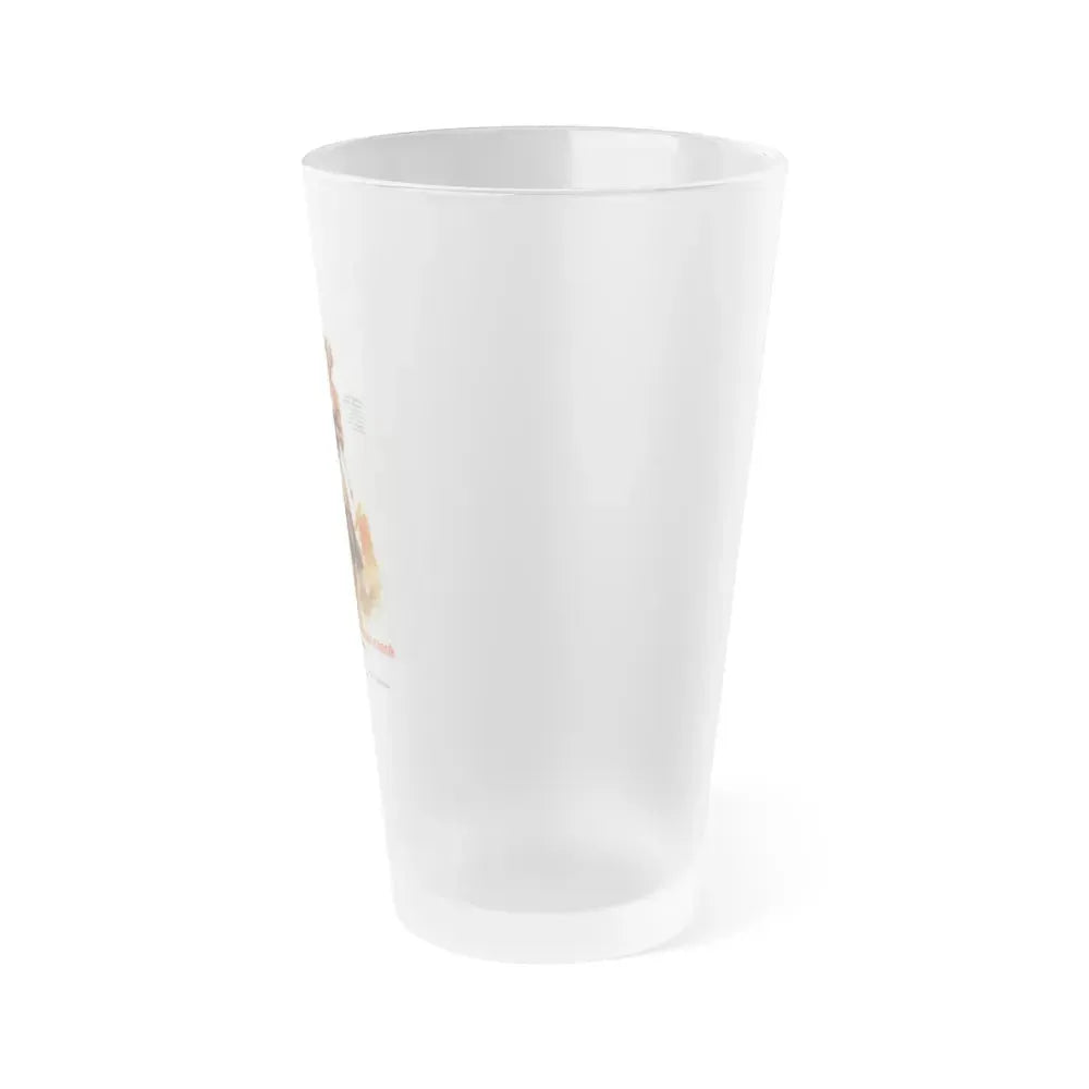 BATTLE OF THE AMAZONS (GERMAN) 1973 Movie Poster - Frosted Pint Glass 16oz - Go Mug Yourself