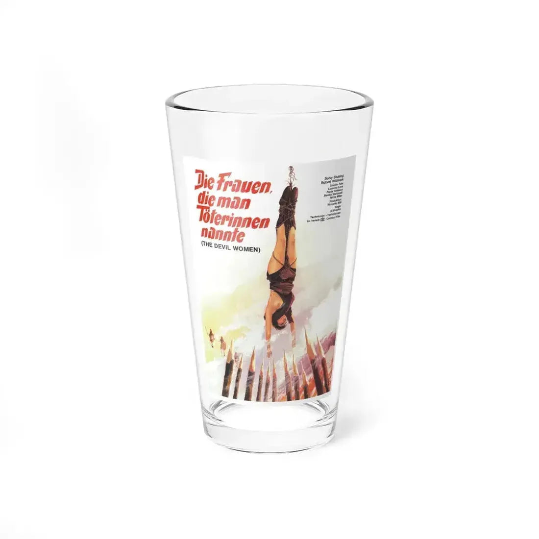 BATTLE OF THE AMAZONS (GERMAN 2) 1973 Movie Poster - Pint Glass 16oz 16oz - Go Mug Yourself