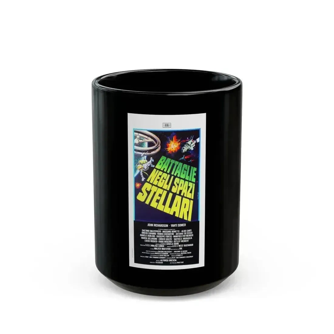 BATTLE OF THE STARS (ITALIAN) Movie Poster - Black Coffee Mug 15oz - Go Mug Yourself