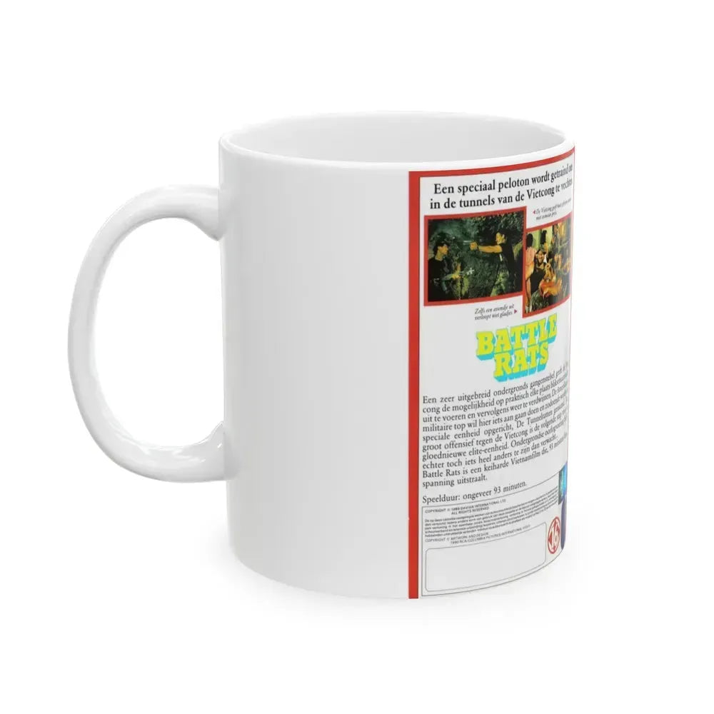 BATTLE RATS (VHS COVER) - White Coffee Mug - Go Mug Yourself