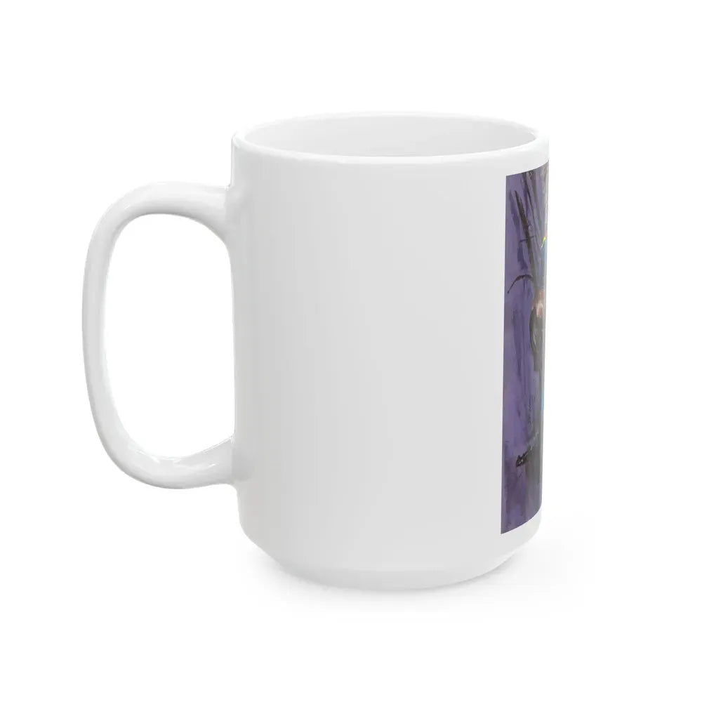 Battle Scene Illustration (Hearst, c. 1960s) - White Coffee Mug - Go Mug Yourself