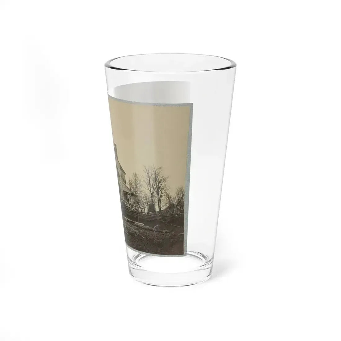 Battlefield Of Bull Run, Lewis' House (U.S. Civil War) Pint Glass 16oz - Go Mug Yourself