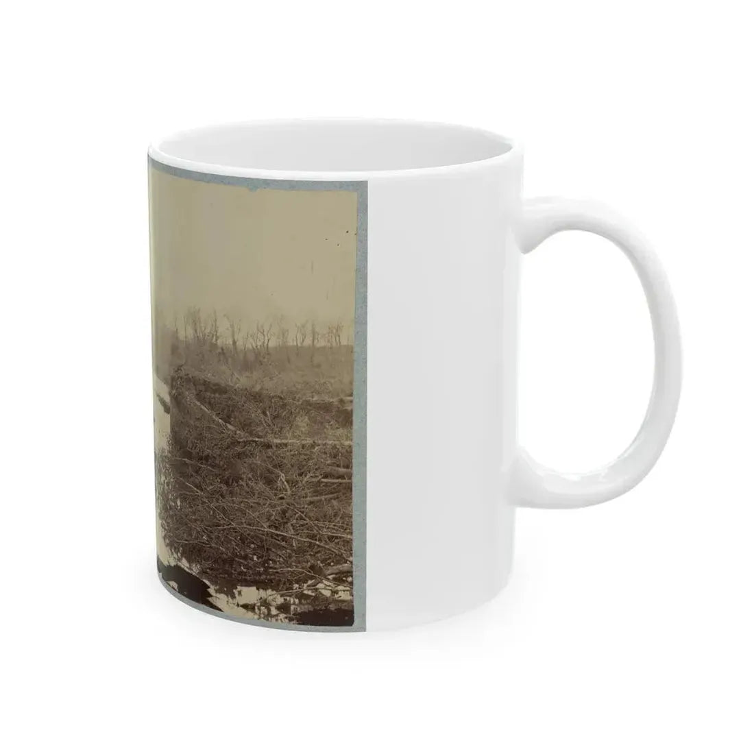 Battlefield Of Bull Run, Ruins Of The Stone Bridge 001 (U.S. Civil War) White Coffee Mug - Go Mug Yourself