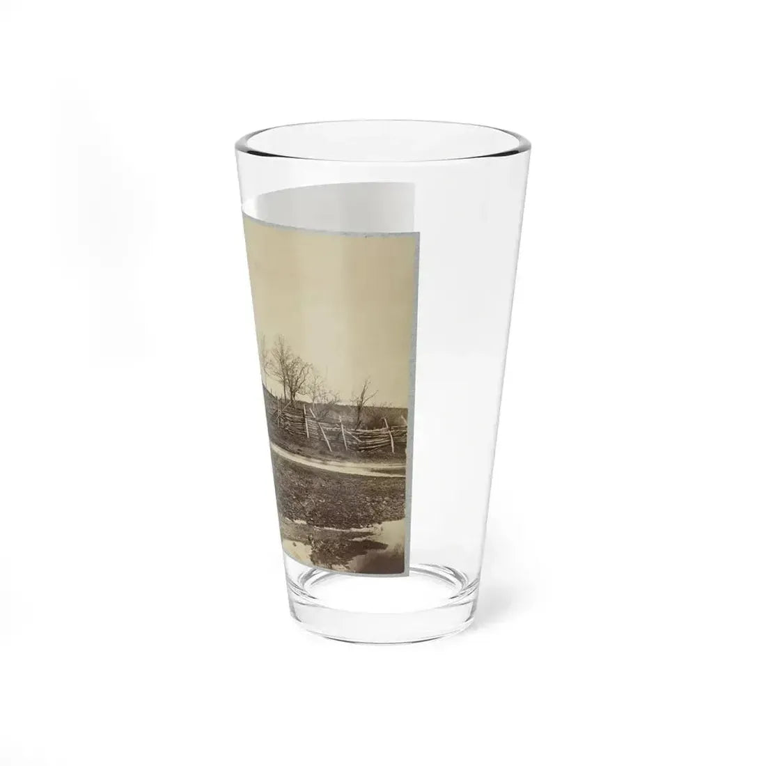 Battlefield Of Bull Run. Stone House On Warrenton Pike(2) (U.S. Civil War) Pint Glass 16oz - Go Mug Yourself