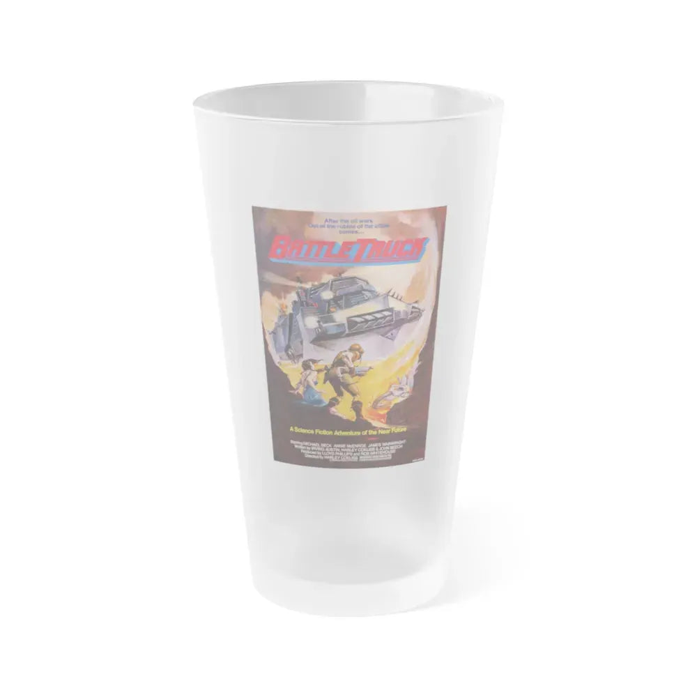 BATTLETRUCK (WARLORDS OF THE 21ST CENTURY) 1982 Movie Poster - Frosted Pint Glass 16oz Default Title - Go Mug Yourself
