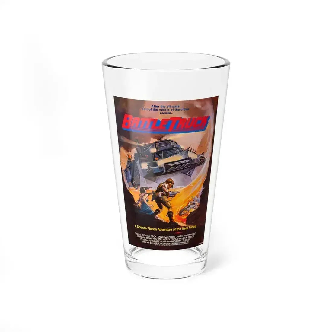 BATTLETRUCK (WARLORDS OF THE 21ST CENTURY) 1982 Movie Poster - Pint Glass 16oz 16oz - Go Mug Yourself