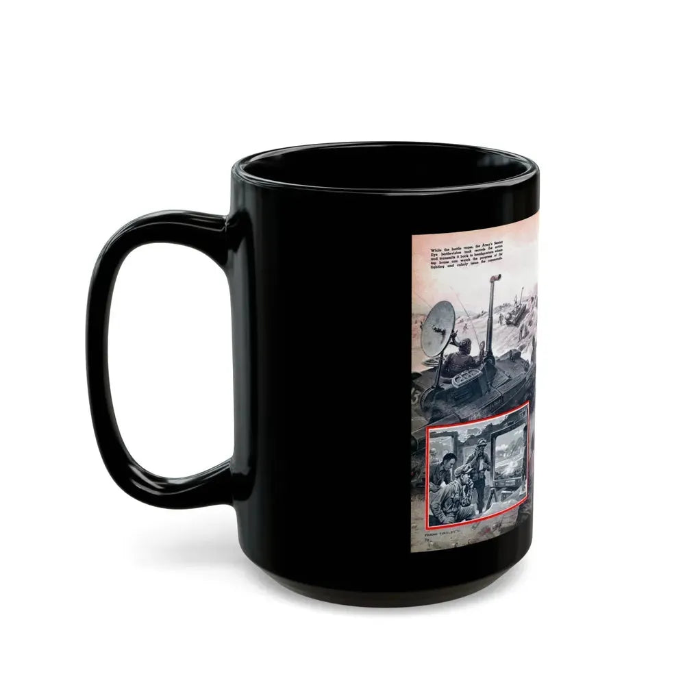 Battlevision, Modern Mechanix, 1951 - Black Coffee Mug - Go Mug Yourself