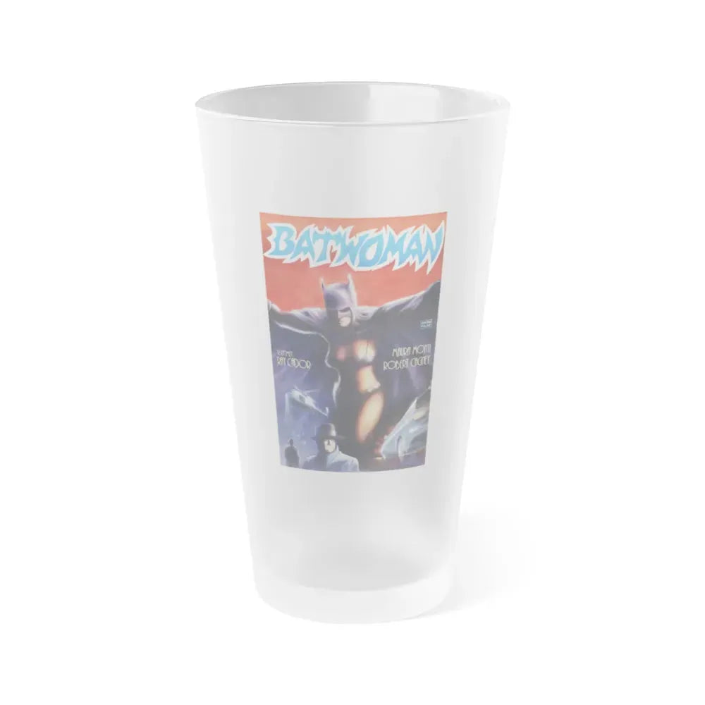 BATWOMAN 1968 Movie Poster - Frosted Pint Glass 16oz Default Title - Go Mug Yourself