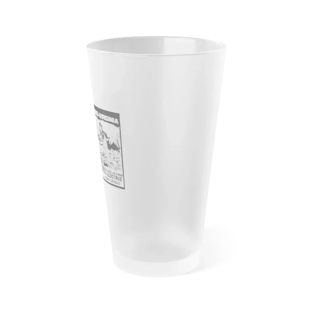BATWOMAN AND ROBIN MEET THE QUEEN OF THE VAMPIRES 1972 Movie Poster - Frosted Pint Glass 16oz - Go Mug Yourself