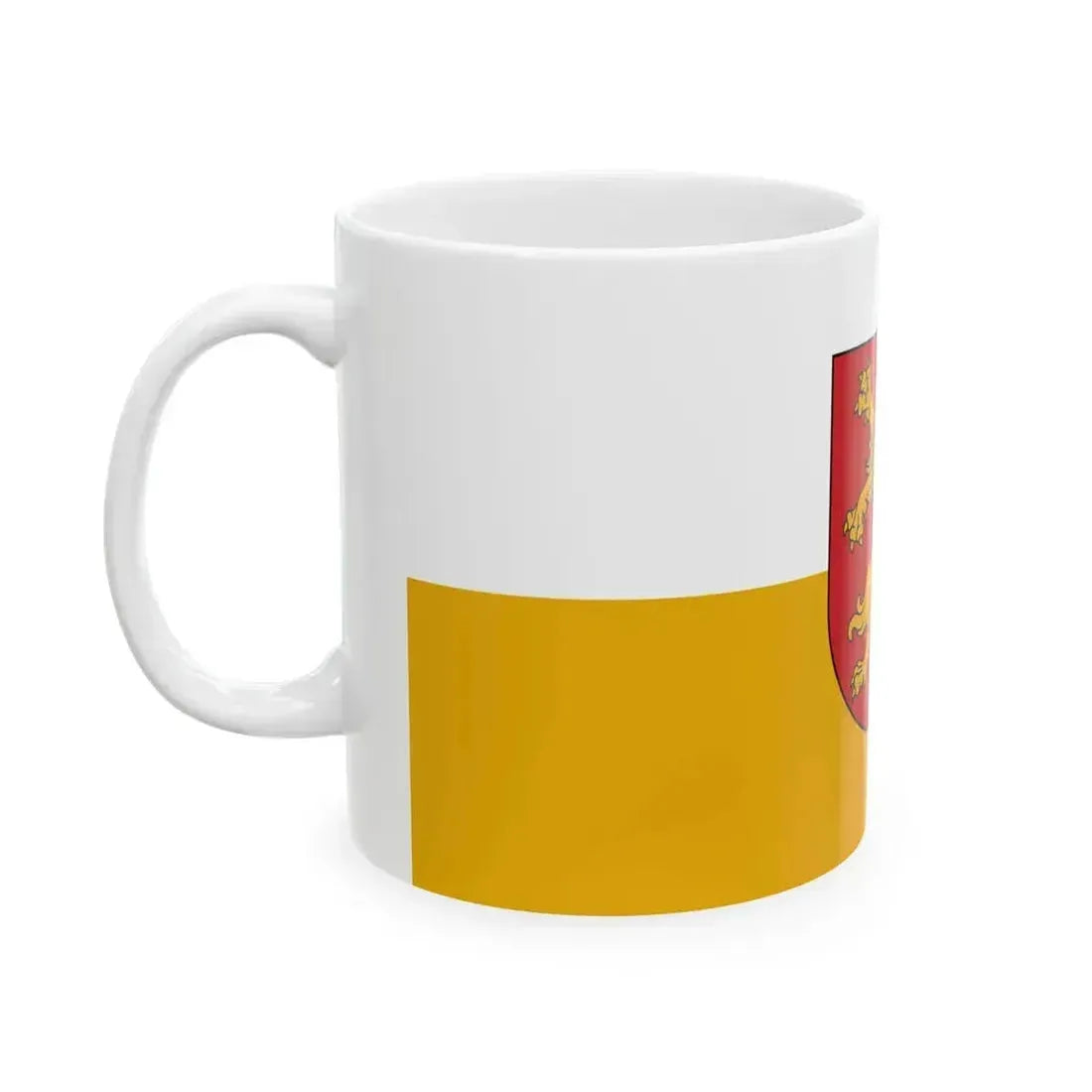 Bauska flag (Latvia) White Coffee Mug - Go Mug Yourself