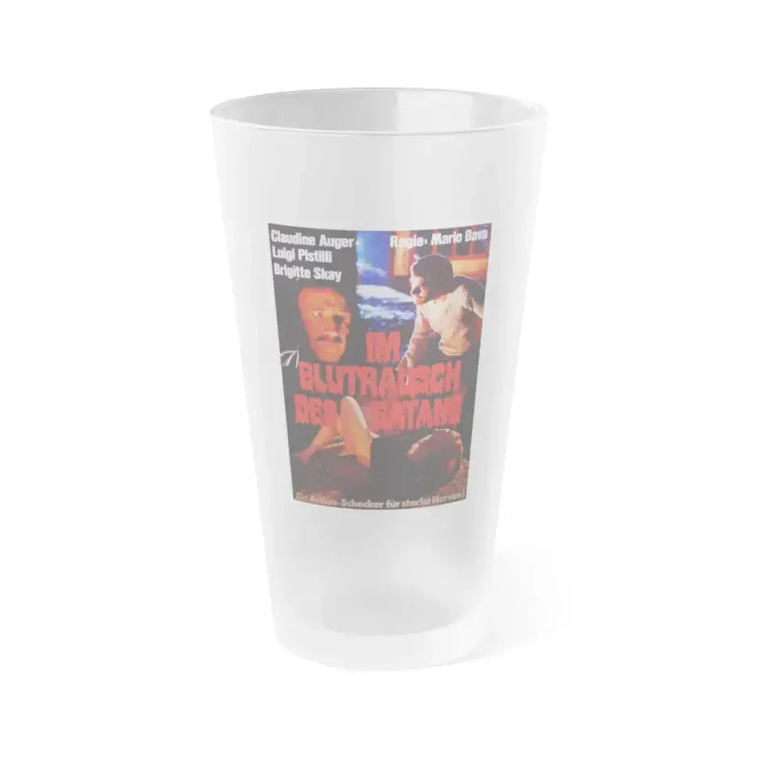 BAY OF BLOOD (GERMAN) 1971 Movie Poster - Frosted Pint Glass 16oz 16oz Frosted - Go Mug Yourself