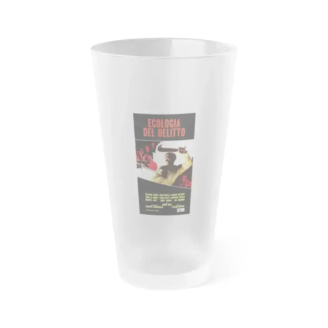 BAY OF BLOOD (ITALIAN) 2 1971 Movie Poster - Frosted Pint Glass 16oz 16oz Frosted - Go Mug Yourself