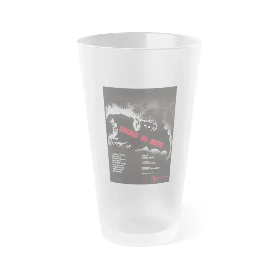 BAY OF BLOOD (ITALIAN) 3 1971 Movie Poster - Frosted Pint Glass 16oz 16oz Frosted - Go Mug Yourself