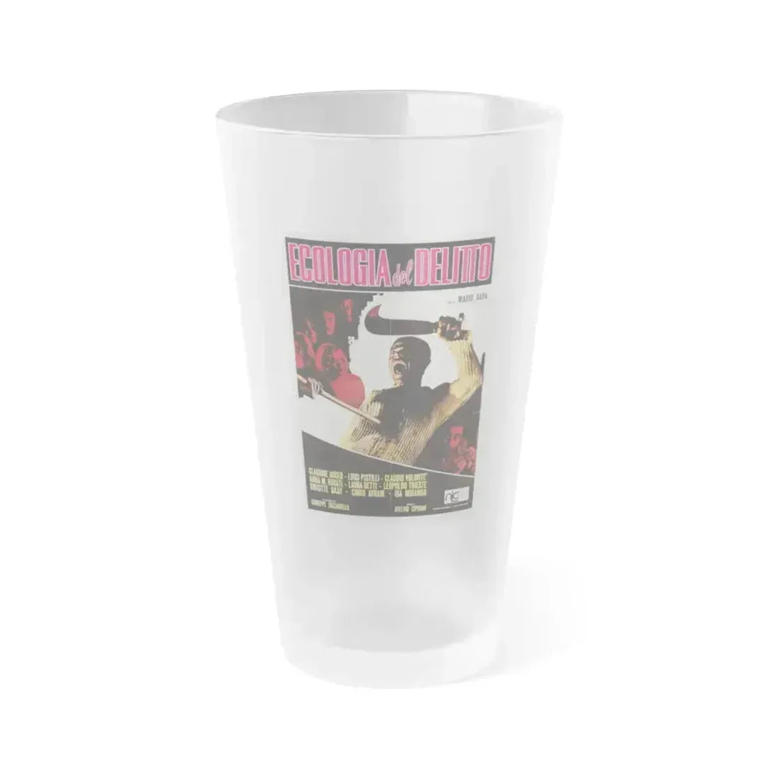 BAY OF BLOOD (ITALIAN) 4 1971 Movie Poster - Frosted Pint Glass 16oz 16oz Frosted - Go Mug Yourself