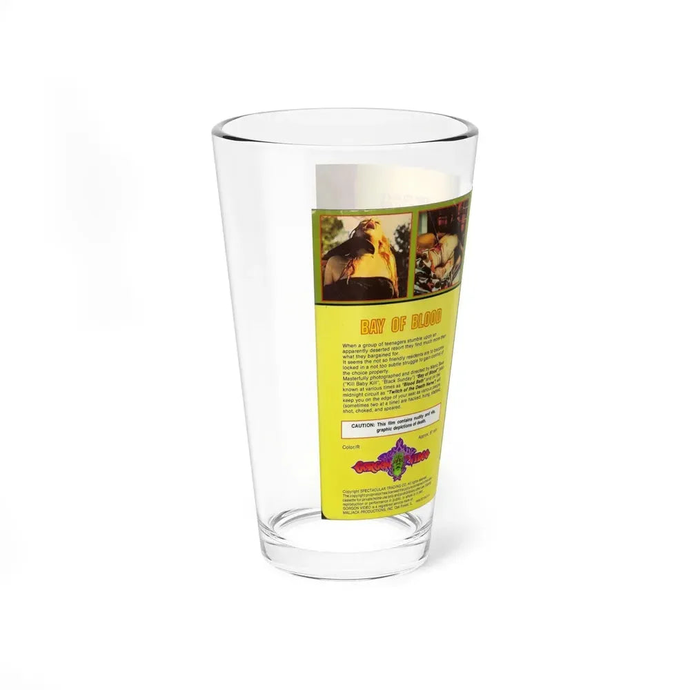 BAY OF BLOOD (VHS COVER) Pint Glass 16oz - Go Mug Yourself