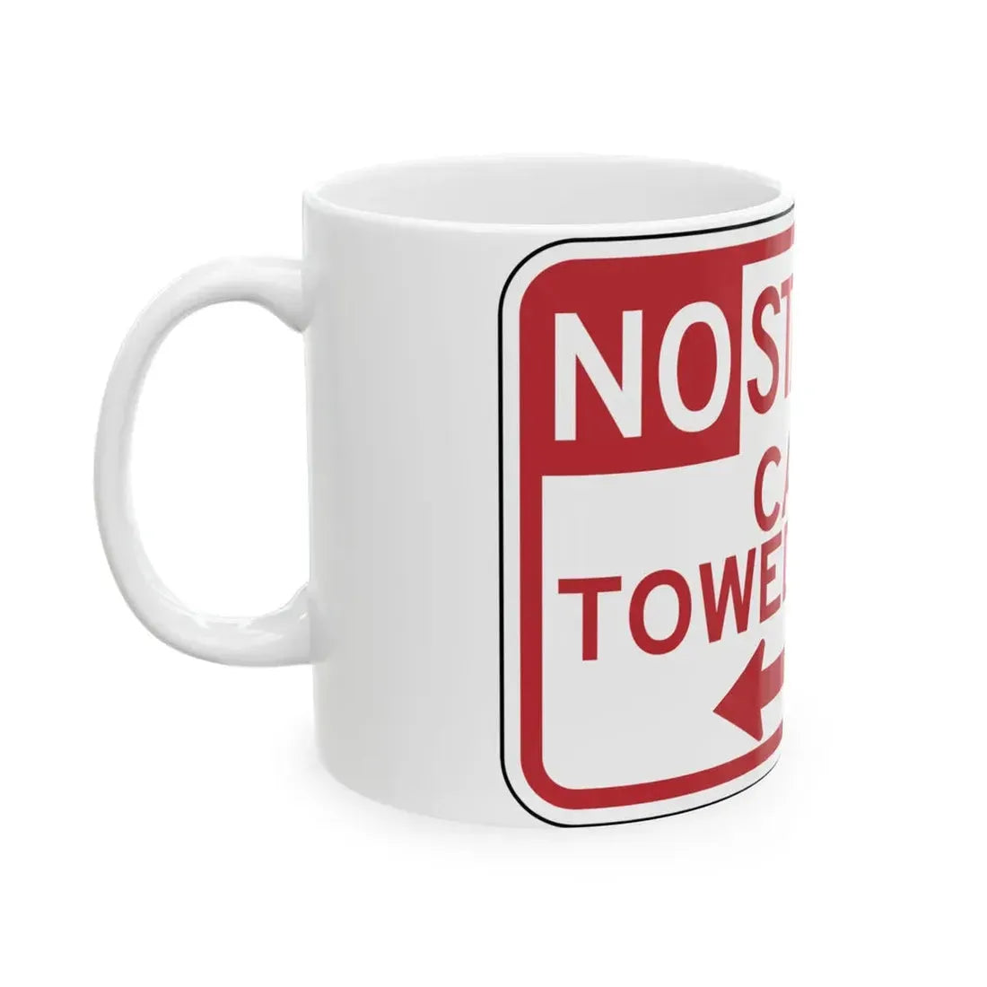 BDOT R7-4DT (Maryland) (Road Sign) White Coffee Mug - Go Mug Yourself