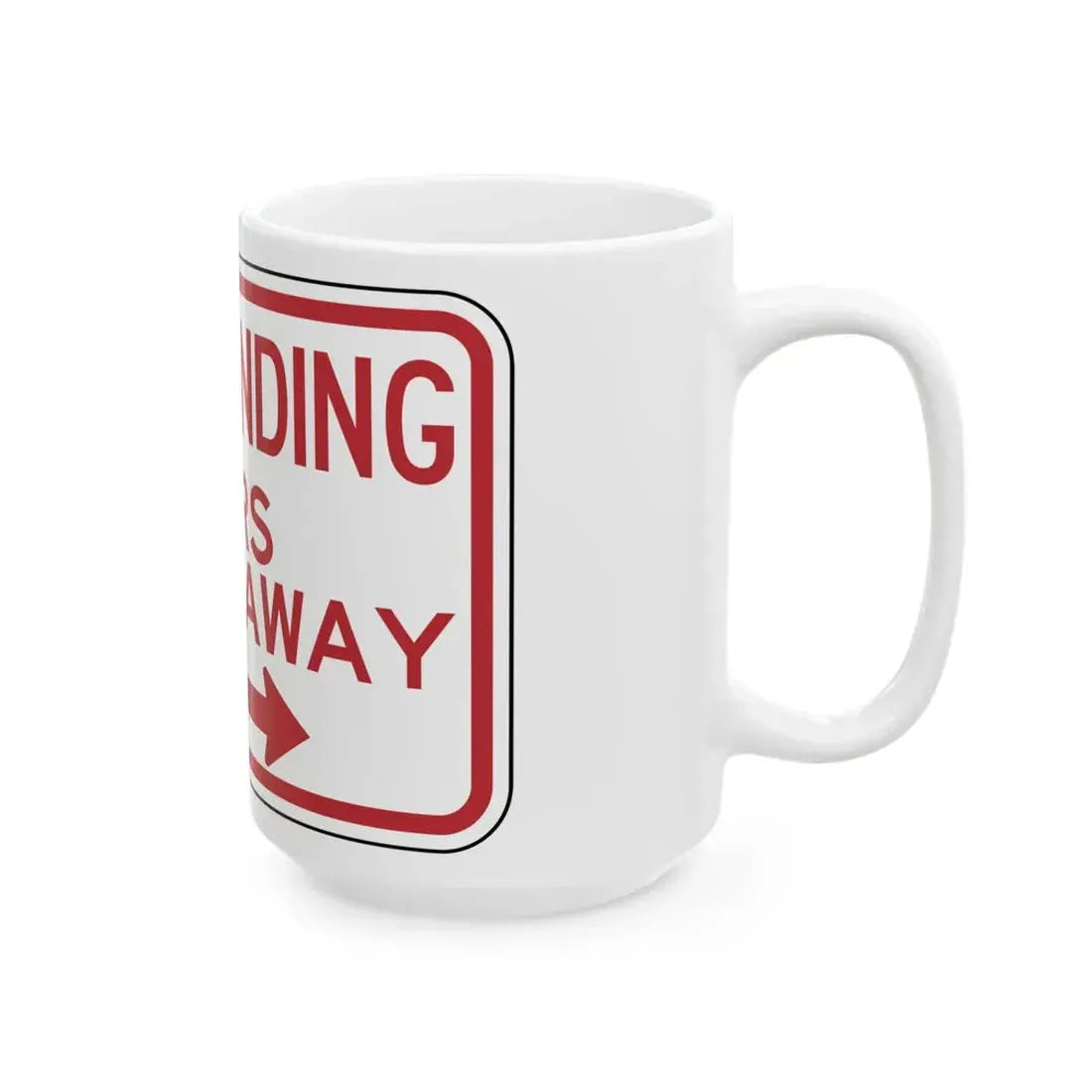 BDOT R7-4DT (Maryland) (Road Sign) White Coffee Mug - Go Mug Yourself