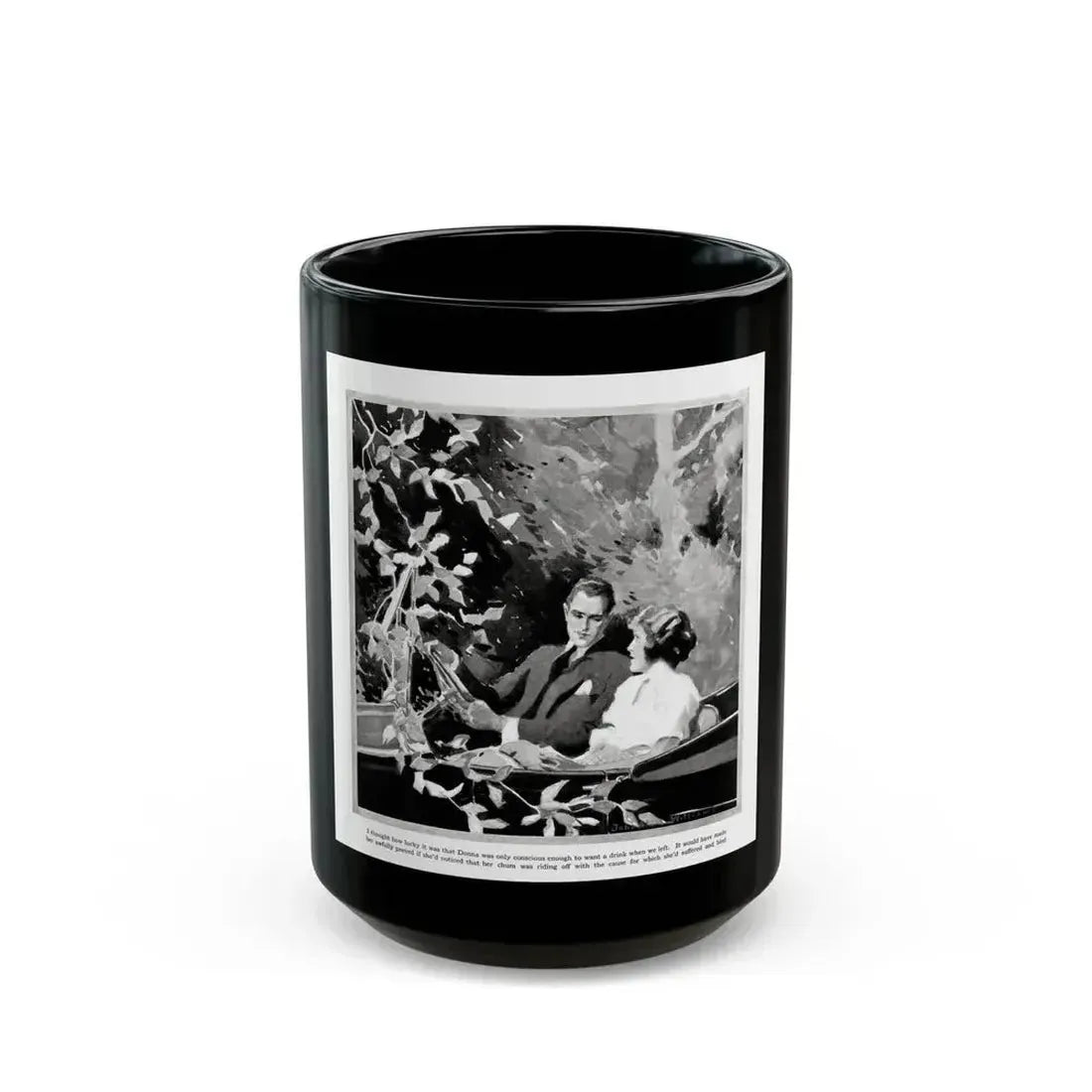 Be Sociable (2), Good Housekeeping, June 1921 - Black Coffee Mug 15oz - Go Mug Yourself