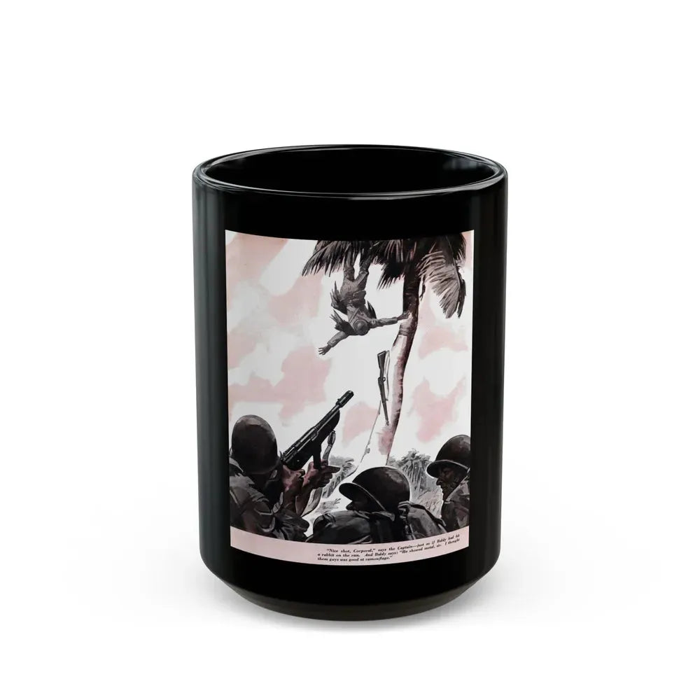 Beach Head, Redbook, March 1943 - Black Coffee Mug 15oz - Go Mug Yourself