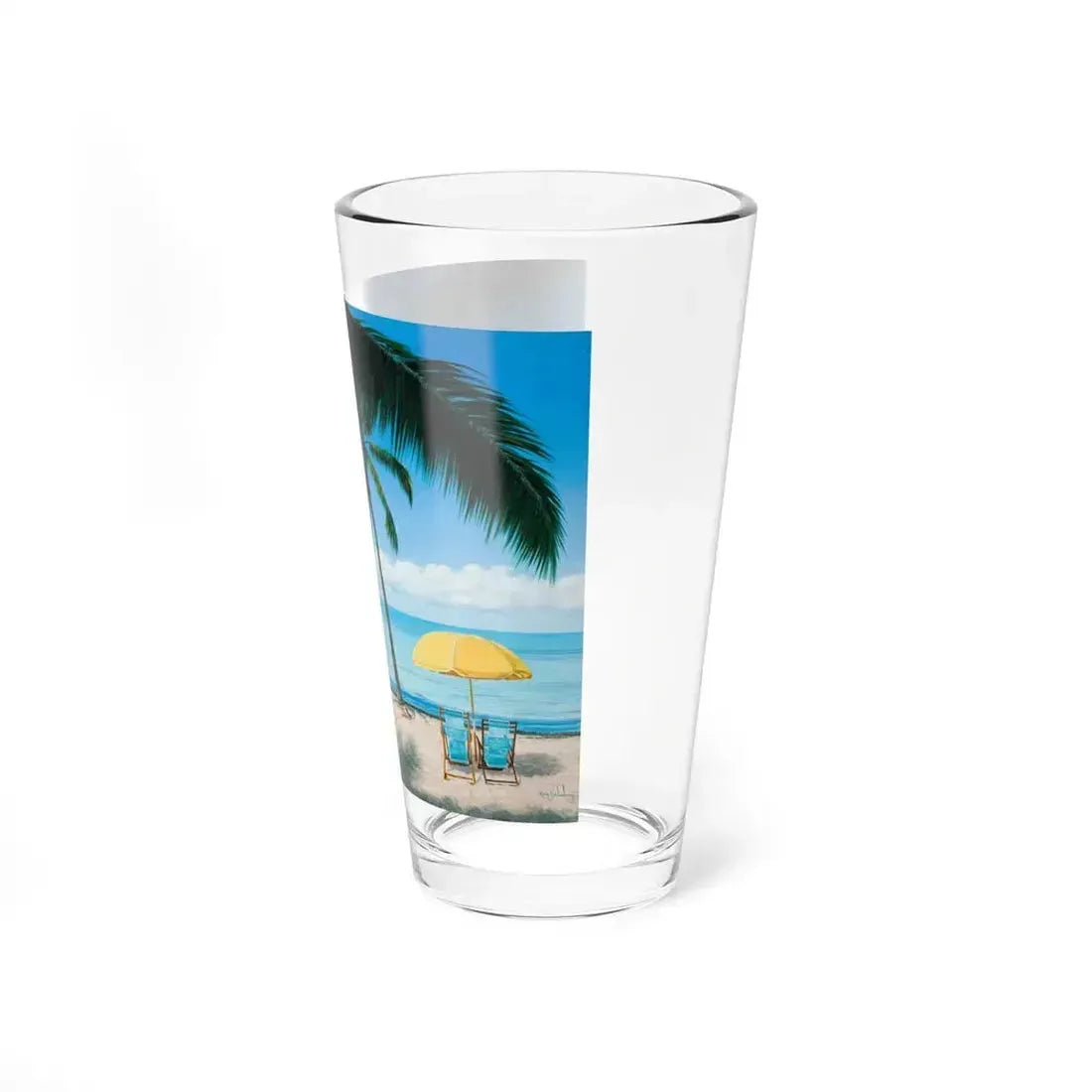 Beach Scene_1 (Magazine Illustration) Pint Glass 16oz - Go Mug Yourself