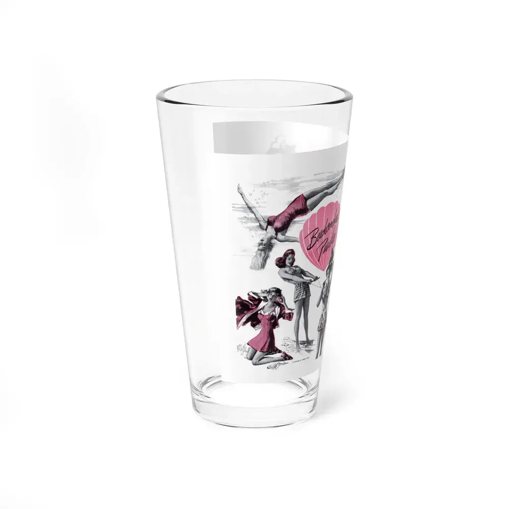 Beachcombers' Paradise, Cosmopolitan, May 1947 (Magazine Illustration) Pint Glass 16oz - Go Mug Yourself