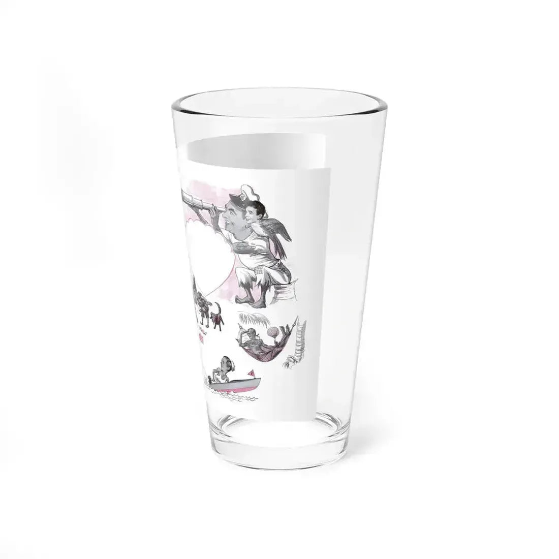 Beachcombers' Paradise, Cosmopolitan, May 1947 (Magazine Illustration) Pint Glass 16oz - Go Mug Yourself