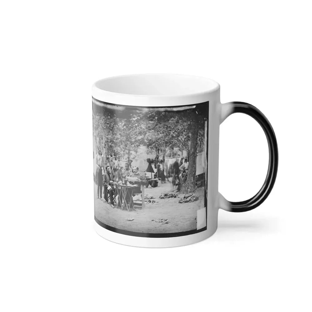 Bealeton, Virginia. Army of the Potomac Officer's Mess of Company D, 93D New York Infantry (U.S. Civil War) Color Changing Coffee Mug 11oz - Go Mug Yourself