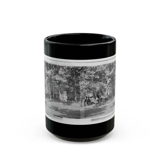 Bealeton, Virginia. Camp Of Company B, 93d New York Volunteers (U.S. Civil War) Black Coffee Mug 15oz - Go Mug Yourself