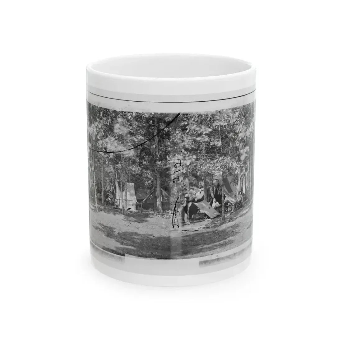 Bealeton, Virginia. Camp Of Company B, 93d New York Volunteers (U.S. Civil War) White Coffee Mug 11oz - Go Mug Yourself