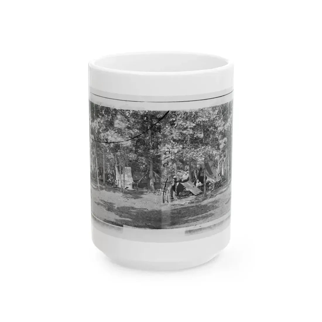 Bealeton, Virginia. Camp Of Company B, 93d New York Volunteers (U.S. Civil War) White Coffee Mug 15oz - Go Mug Yourself
