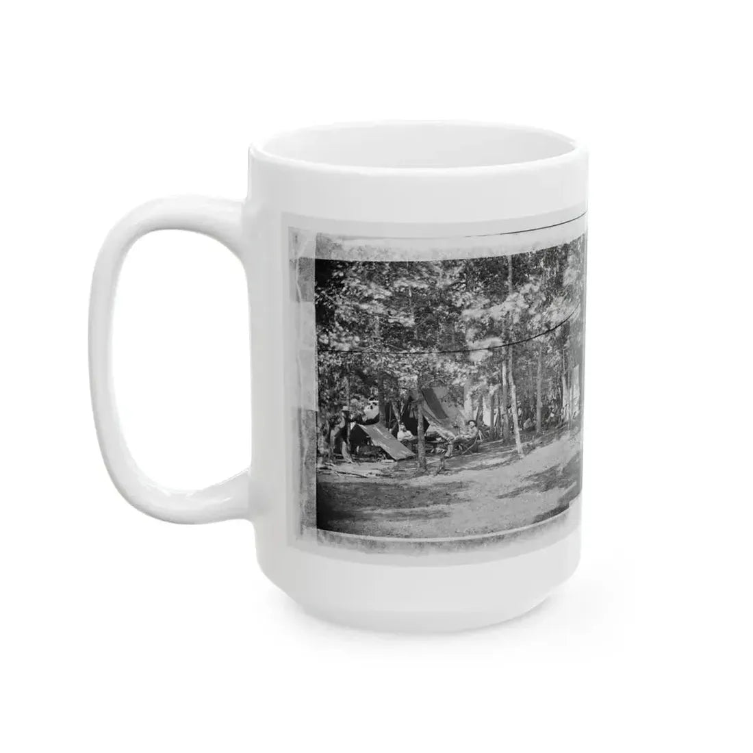 Bealeton, Virginia. Camp Of Company B, 93d New York Volunteers (U.S. Civil War) White Coffee Mug - Go Mug Yourself