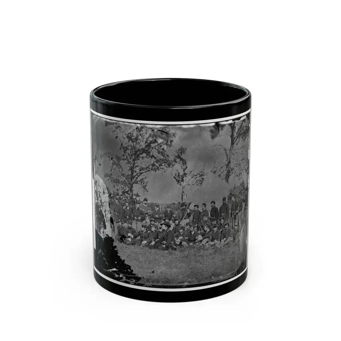 Bealeton, Virginia. Company E, 93d New York Infantry 001 (U.S. Civil War) Black Coffee Mug 11oz - Go Mug Yourself