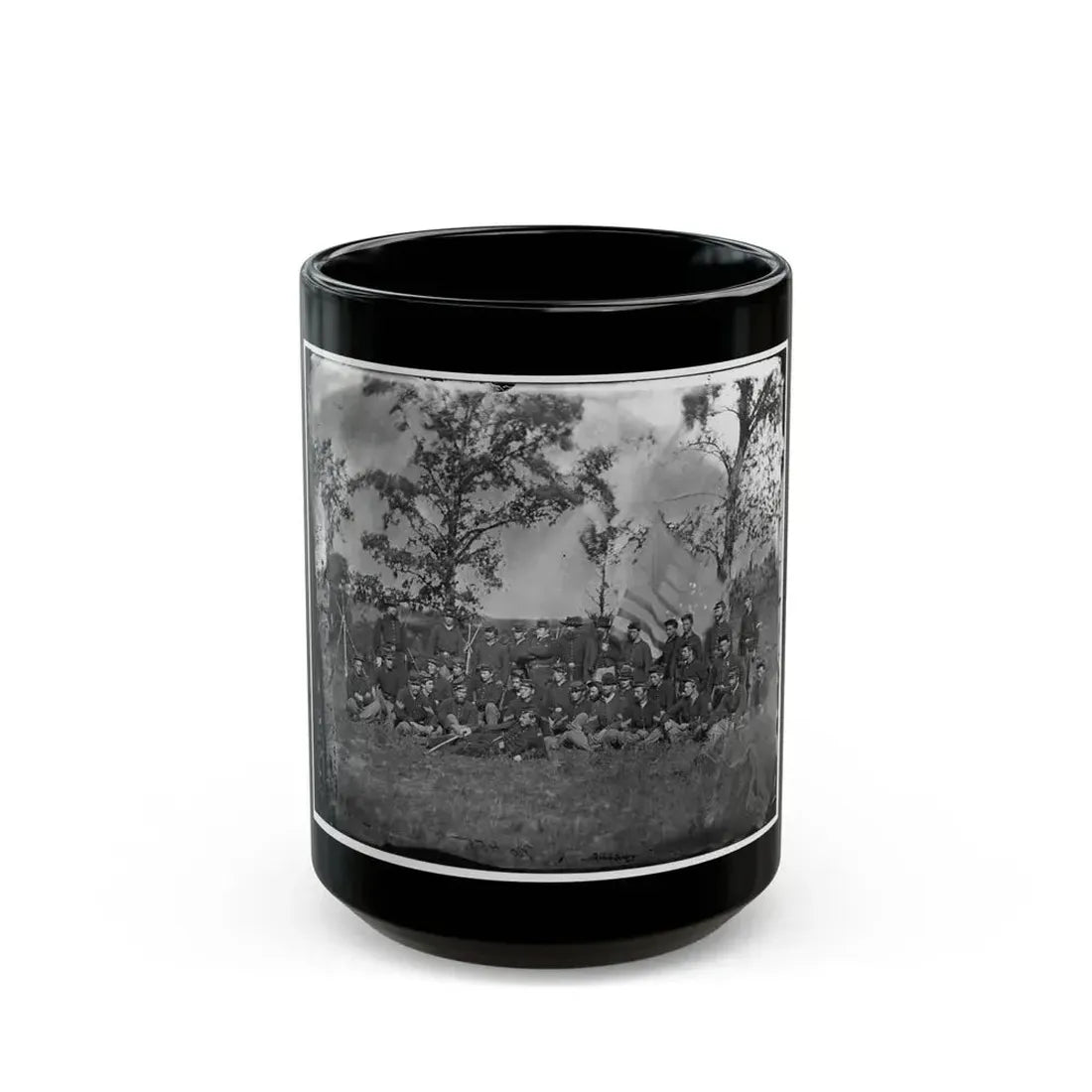 Bealeton, Virginia. Company E, 93d New York Infantry (U.S. Civil War) Black Coffee Mug 15oz - Go Mug Yourself