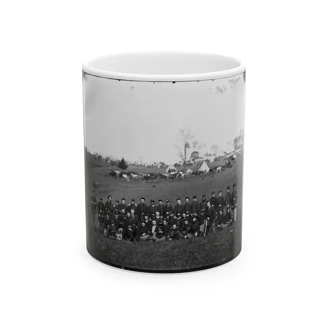 Bealeton, Virginia. Company G, 93d New York Infantry (U.S. Civil War) White Coffee Mug 11oz - Go Mug Yourself