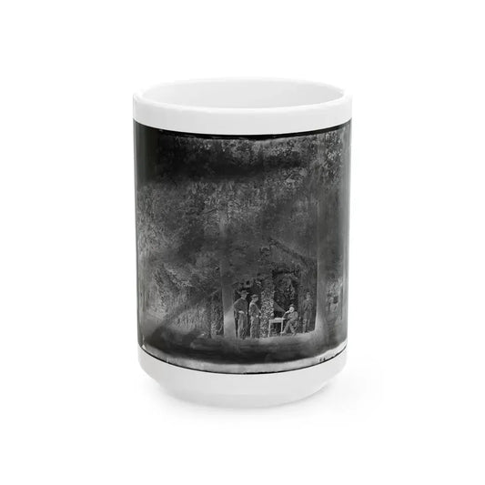 Bealeton, Virginia. General Marsena R. Patrick And Staff (U.S. Civil War) White Coffee Mug 15oz - Go Mug Yourself