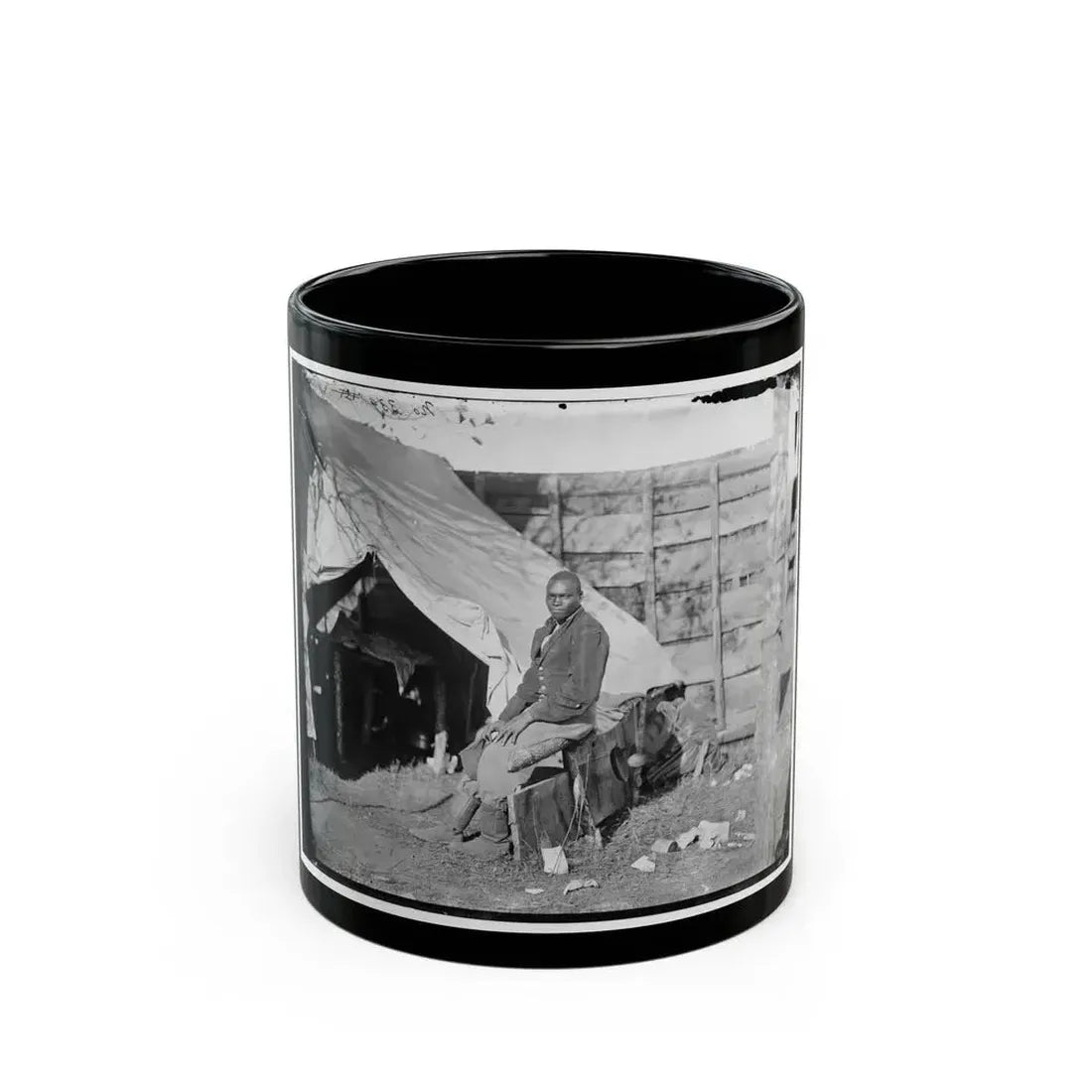 Bealeton, Virginia . John Henry, Servant, At Headquarters, 3d Army Corps, Army Of The Potomac (U.S. Civil War) Black Coffee Mug 11oz - Go Mug Yourself