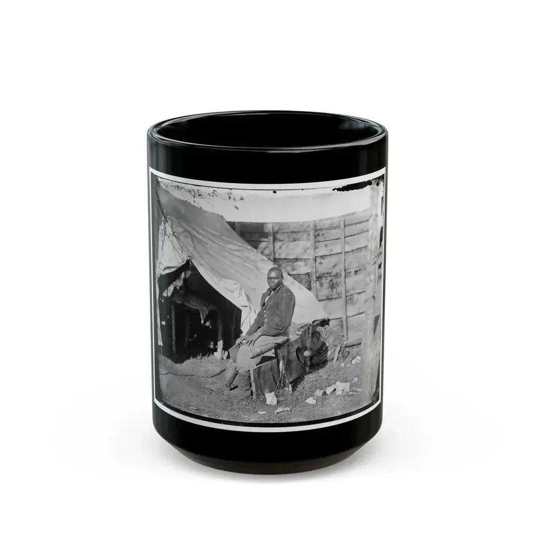 Bealeton, Virginia . John Henry, Servant, At Headquarters, 3d Army Corps, Army Of The Potomac (U.S. Civil War) Black Coffee Mug 15oz - Go Mug Yourself