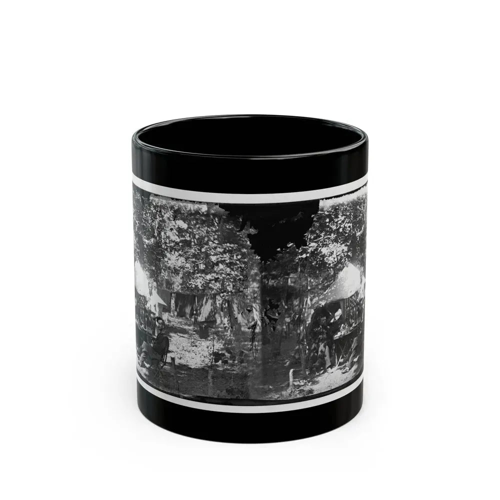 Bealeton, Virginia. Officer's Mess, Company E, 93d New York Volunteers (U.S. Civil War) Black Coffee Mug 11oz - Go Mug Yourself