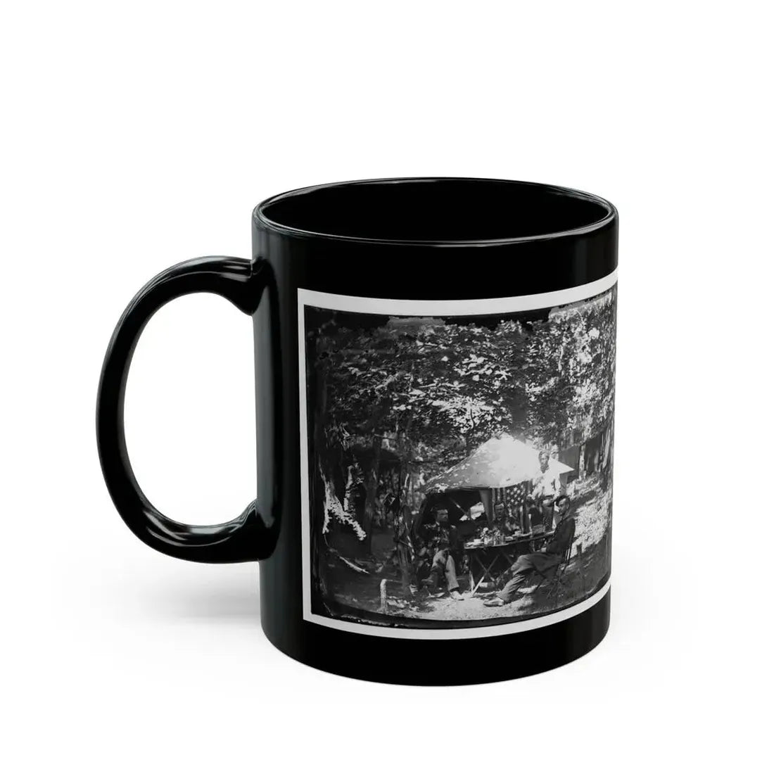 Bealeton, Virginia. Officer's Mess, Company E, 93d New York Volunteers (U.S. Civil War) Black Coffee Mug - Go Mug Yourself