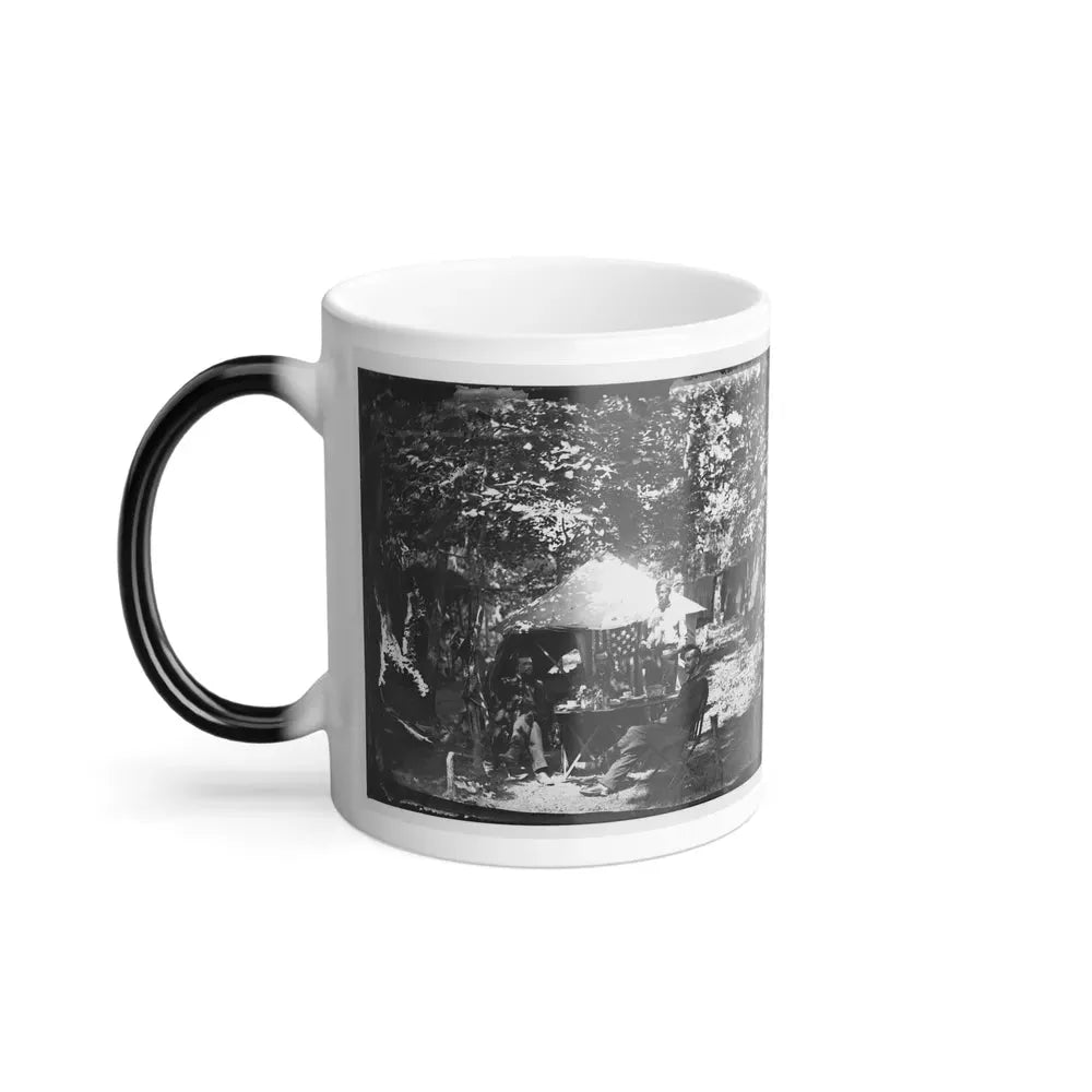 Bealeton, Virginia. Officer's Mess, Company E, 93D New York Volunteers (U.S. Civil War) Color Changing Coffee Mug 11oz - Go Mug Yourself