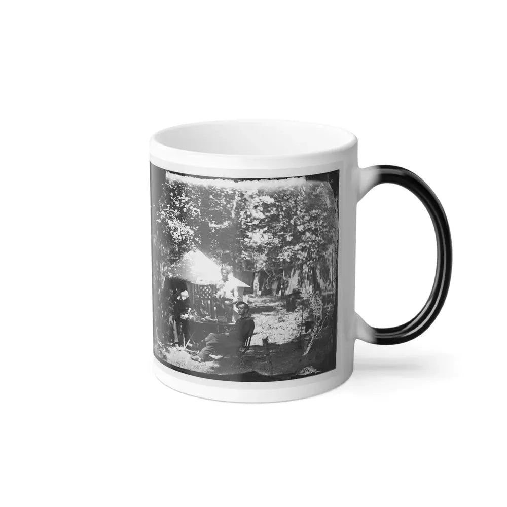 Bealeton, Virginia. Officer's Mess, Company E, 93D New York Volunteers (U.S. Civil War) Color Changing Coffee Mug 11oz - Go Mug Yourself
