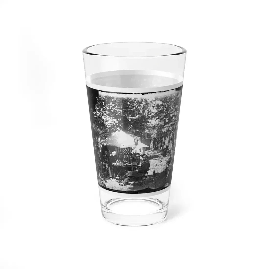 Bealeton, Virginia. Officer's Mess, Company E, 93d New York Volunteers (U.S. Civil War) Pint Glass 16oz - Go Mug Yourself