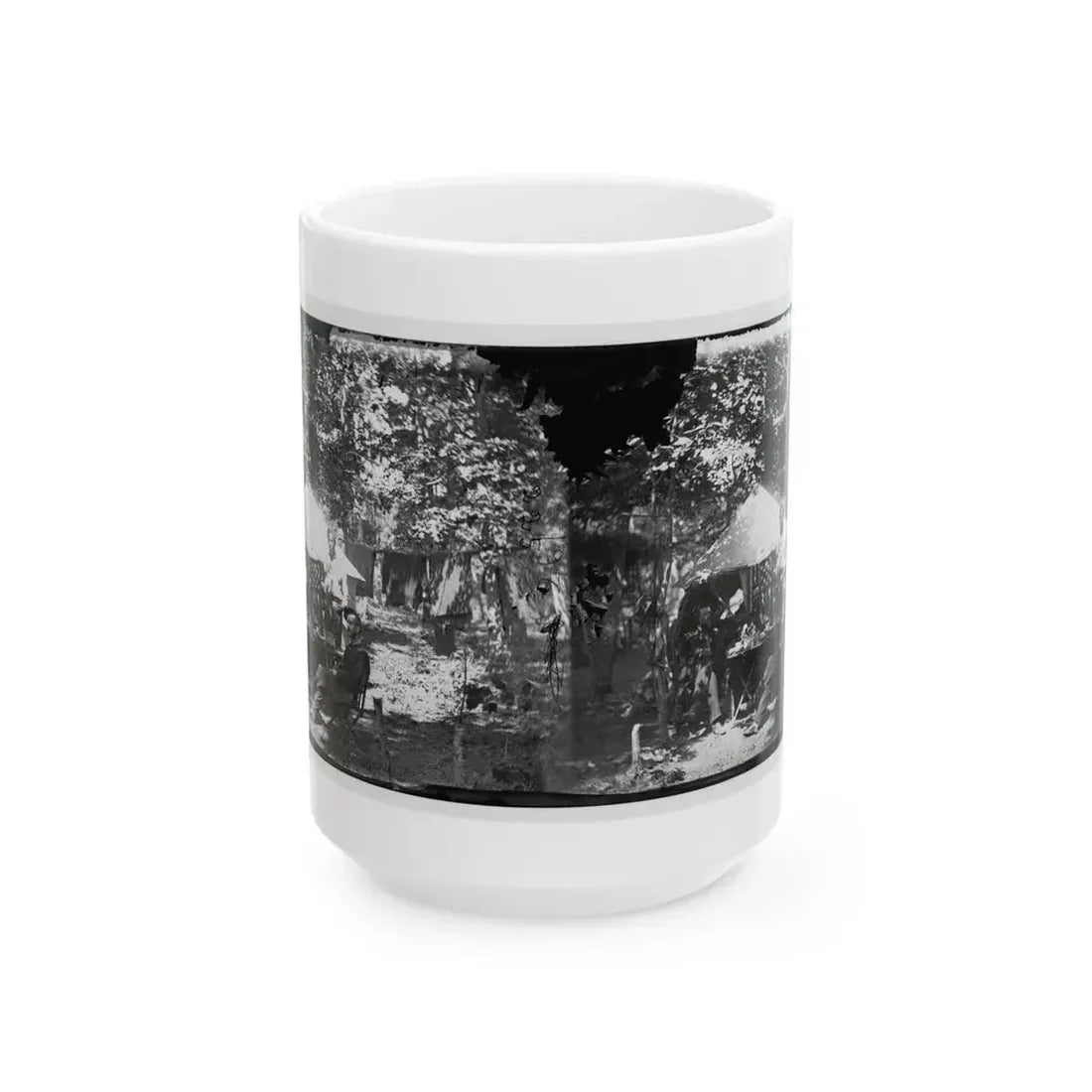 Bealeton, Virginia. Officer's Mess, Company E, 93d New York Volunteers (U.S. Civil War) White Coffee Mug 15oz - Go Mug Yourself