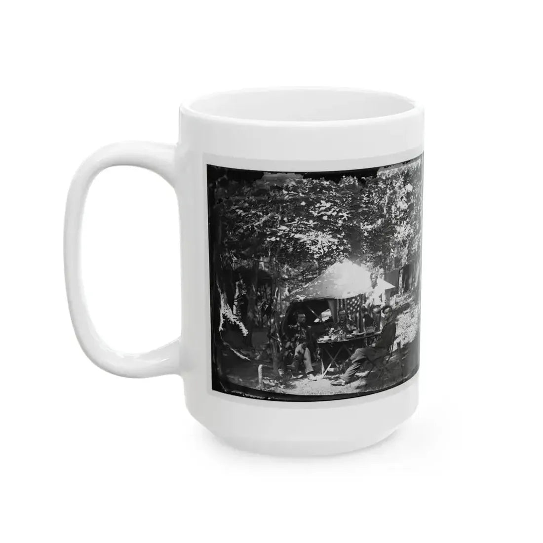 Bealeton, Virginia. Officer's Mess, Company E, 93d New York Volunteers (U.S. Civil War) White Coffee Mug - Go Mug Yourself