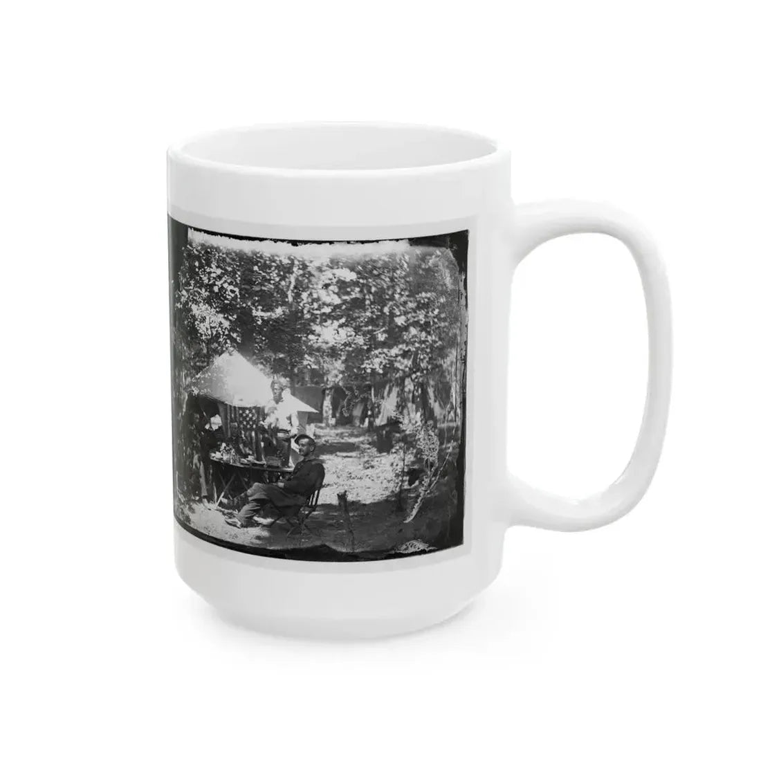 Bealeton, Virginia. Officer's Mess, Company E, 93d New York Volunteers (U.S. Civil War) White Coffee Mug - Go Mug Yourself