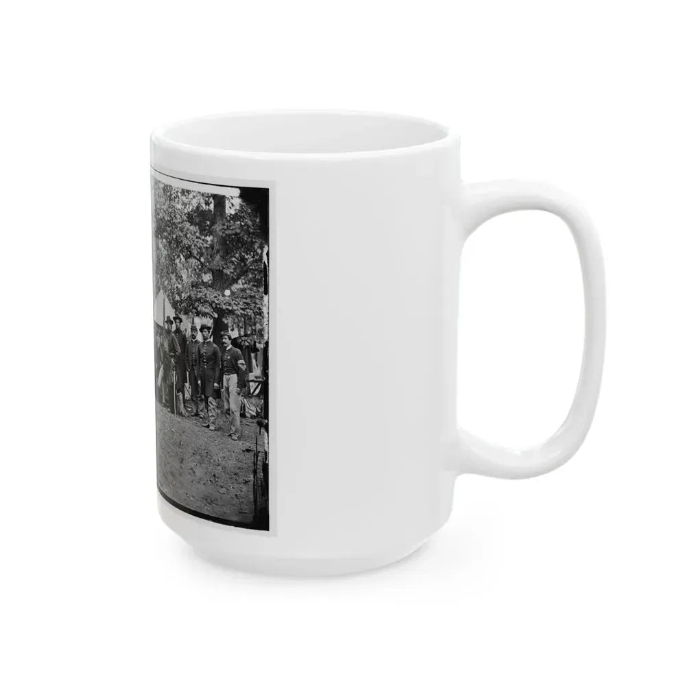 Bealeton, Virginia. Officers Of 93d New York Infantry (U.S. Civil War) White Coffee Mug - Go Mug Yourself