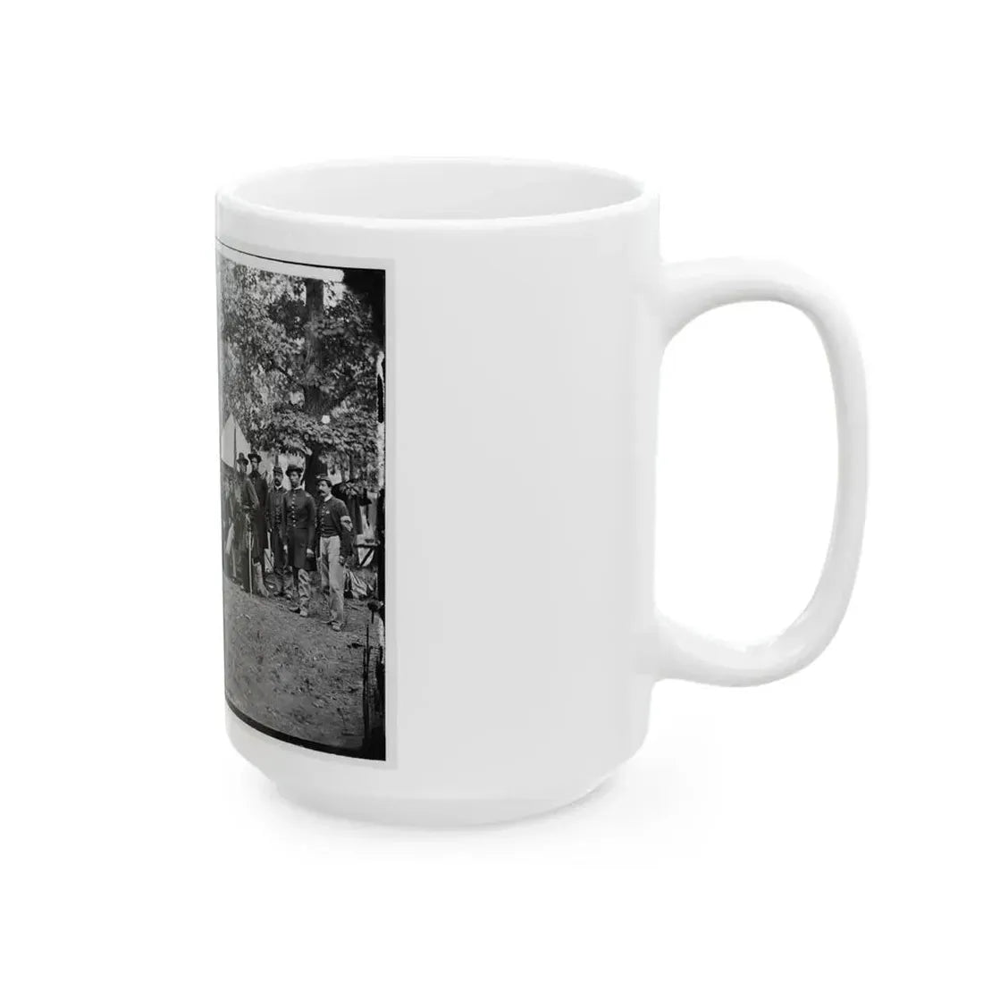 Bealeton, Virginia. Officers Of 93d New York Infantry (U.S. Civil War) White Coffee Mug - Go Mug Yourself